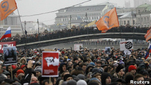 Biểu tình lớn nhất hậu Liên Xô ở Moscow