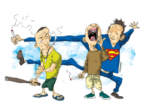 Trò hít khói cỏ độc hại của giới trẻ