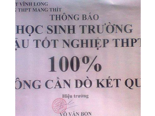 Thi cử như đùa