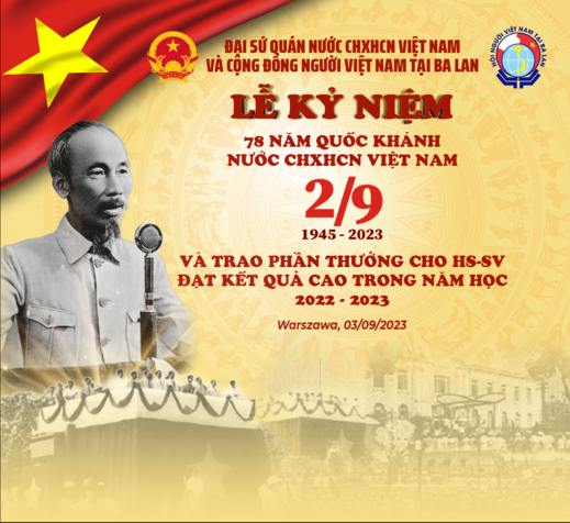 Thông báo tổ chức Lễ kỷ niệm 78 năm Quốc khánh Nước CHXHCNVN và trao phần thưởng cho HS-SV đạt kết quả cao trong năm học 2022-2023