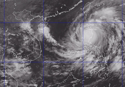 Bão Megi đã vào Biển Đông