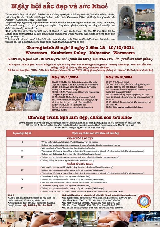 Ngày hội sắc đẹp và sức khỏe.