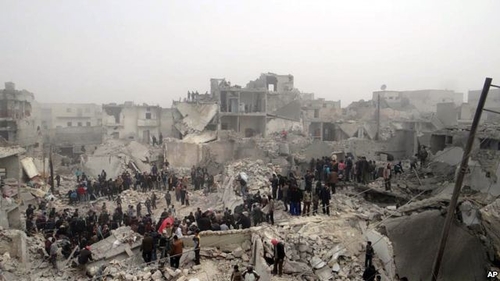 Các nhà hoạt động: Phi đạn của chính phủ Syria đánh trúng Aleppo