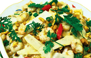 Món ăn từ cây tà vạt của người Cơ Tu