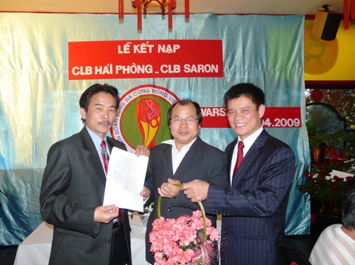 Lễ kết nạp CLB bóng đá Hải Phòng và SAROL