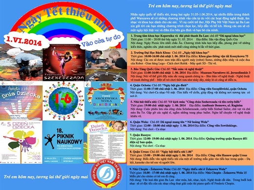 Chương trình vui chơi Tết thiếu nhi 1.6 Trẻ em hôm nay, tương lai thế giới ngày mai