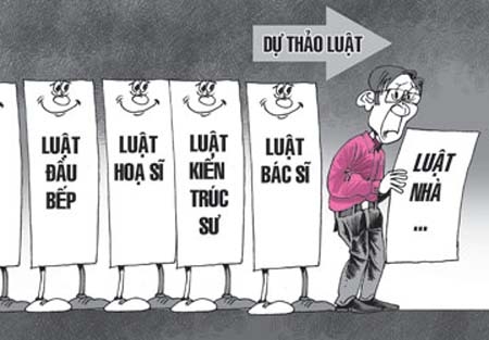 Người đặt tên Luật Nhà văn là... 'cậu đánh máy nào đó'