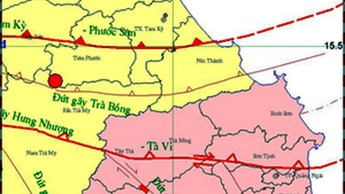 Lại động đất 3,5 độ richter ở thủy điện Sông Tranh 2