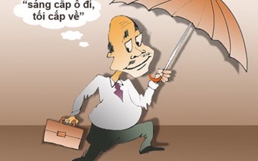 Khó xác định số công chức “sáng cắp ô đi tối cắp về”