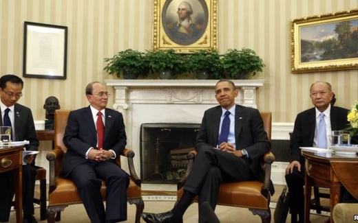 Barack Obama khen Tổng thống Miến Điện