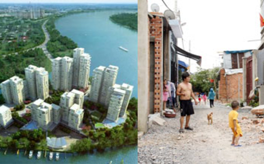 Đảo Kim Cương, những căn nhà cấp 4: Giống và khác nhau