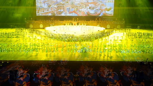 Lâu đài “văn hóa Thăng Long” đêm bế mạc đại lễ