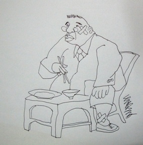 Suất bún đậu vỉa hè của đại gia