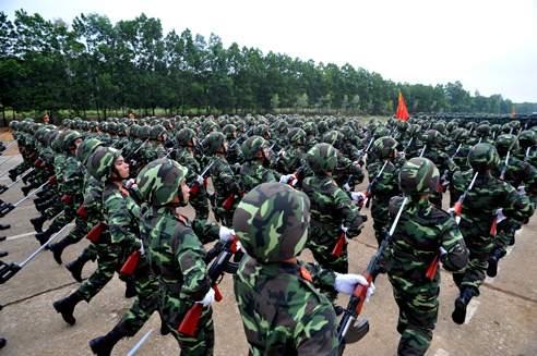 Tổng dượt diễu binh toàn lực lượng