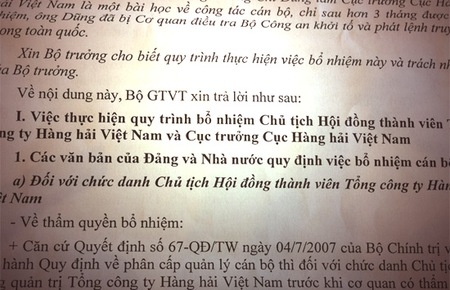 Bộ trưởng Thăng “rút kinh nghiệm” việc bổ nhiệm ông Dũng