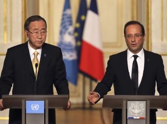 Syria: Tổng thư Ký LHQ thảo luận với Tổng thống Pháp tại Paris