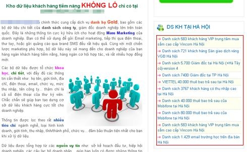 Nhà mạng bị nghi ngờ bán thông tin thuê bao