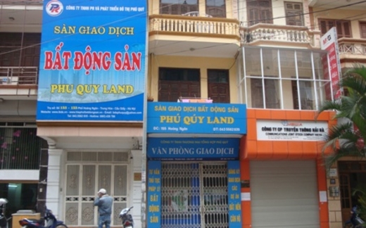 Sàn bất động sản trước nguy cơ đóng cửa hàng loạt