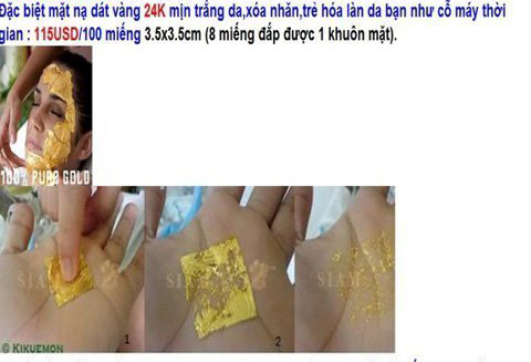 Mốt ăn vàng, uống vàng