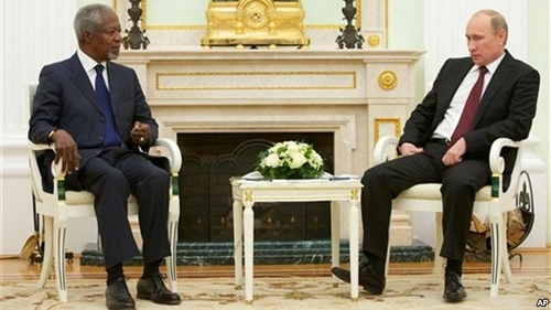 Đặc sứ Annan: Nga chưa đáp ứng tích cực về Syria