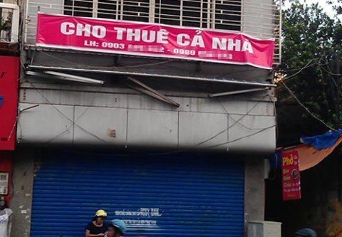 Nhà riêng cho thuê văn phòng: Ngồi ngáp chờ khách