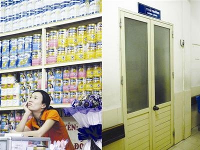 Phòng y tá trưởng hay quầy sữa ngoại?