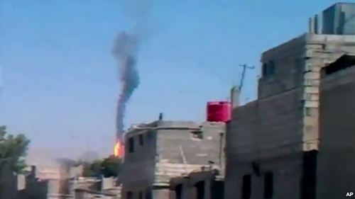 Trực thăng quân đội Syria rơi gần thủ đô Damascus