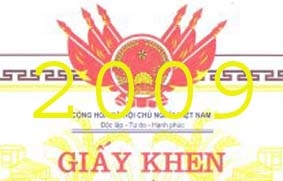 THÔNG BÁO, khen thưởng học sinh, sinh viên năm học 2008-2009
