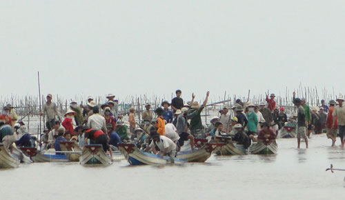 Cướp nghêu lộng hành