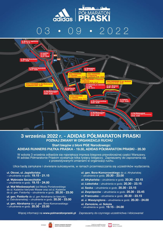 Đua marathon ở mạn Praga, nhiều đường sẽ bị cấm xe ngày 3/9