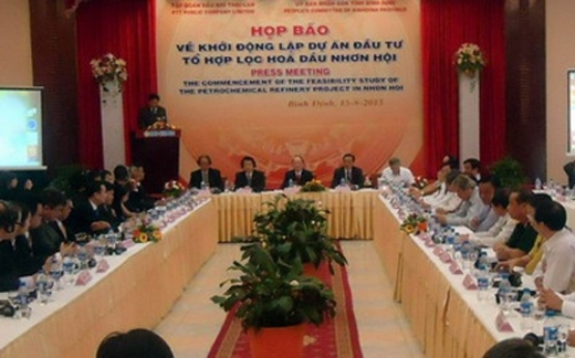 Chính thức khởi động siêu dự án lọc dầu Nhơn Hội