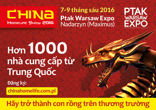 Thông báo Hội chợ Chine Homelife 2016
(từ 7-9/6/2016)