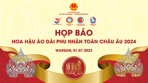 Khởi động cuộc thi Hoa hậu Áo dài Phu Nhân toàn Châu Âu 2024 tại Ba Lan