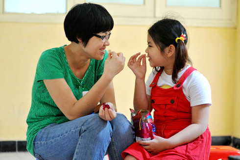 Ngộ nghĩnh bé thi vào lớp 1