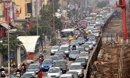 Hà Nội ùn tắc và ô nhiễm trầm trọng