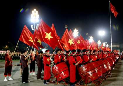 Tổng duyệt diễu binh tại quảng trường Ba Đình