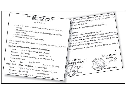 Liên kết đào tạo... chui ?