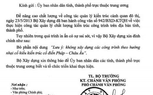 Cấm xây nhà theo kiến trúc Pháp: Thêm một quy định... 'chết yểu'?