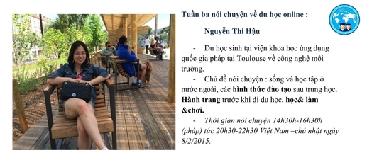 Nói chuyện về du học và học bổng online hàng tuần trên "Hội du học sinh Việt Nam"