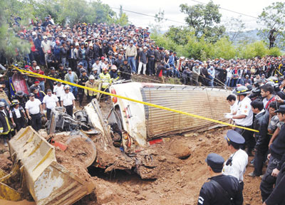 Mưa to tàn phá Guatemala