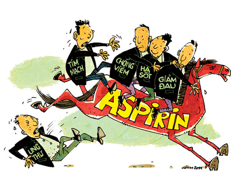 Uống aspirin ngừa ung thư, khoẻ tim?