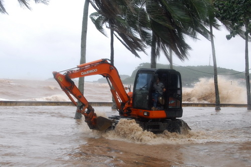 Bão số 3 đã suy yếu thành áp thấp nhiệt đới