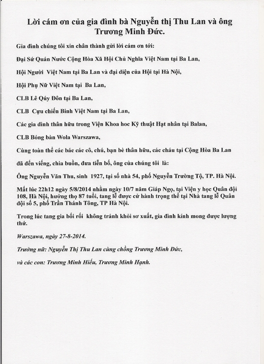 Lời cảm ơn