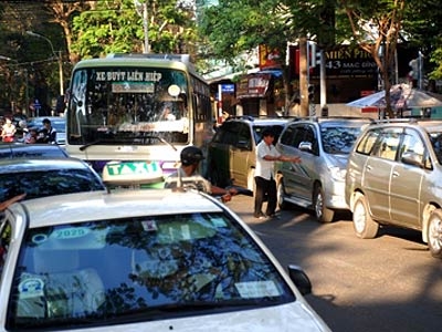 Xe đậu, đường tắc