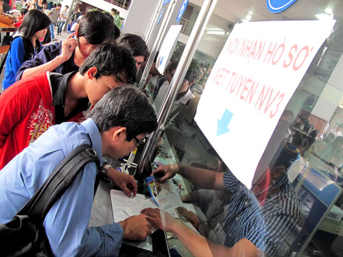 Tuyển sinh ĐH, CĐ 2012: Thí sinh được xét tuyển nhiều lần