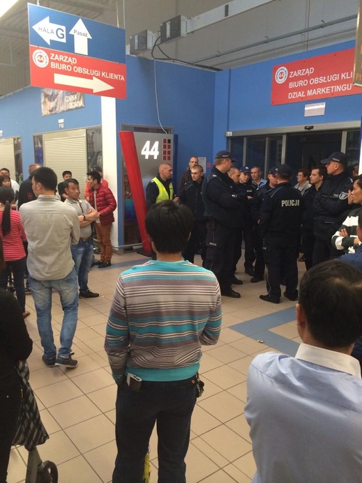 Về vụ xung đột ở khu chợ Marywilska ngày 3-11-2014.