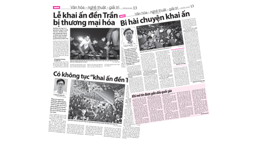 Đề án tổ chức lễ hội đền Trần Nam Định năm 2012:  Chưa chứng minh được tục phát ấn