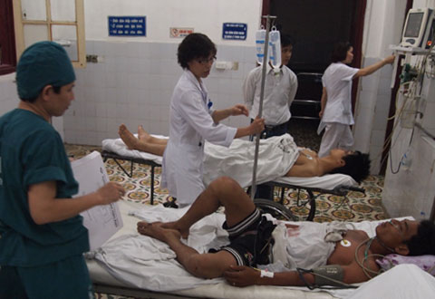 Sét đánh làm nổ mìn, 6 công nhân tử nạn