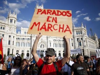 Tây Ban Nha: Hàng ngàn người thất nghiệp biểu tình ở Madrid