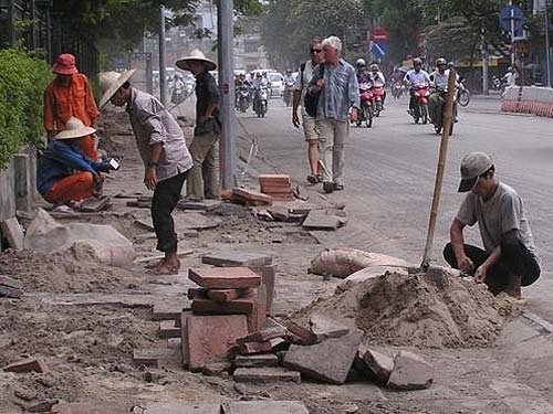 Khổ vì đại công trường